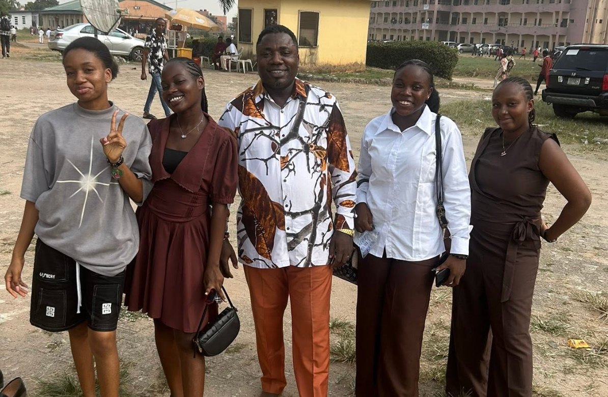 Bishop Pemu with young people